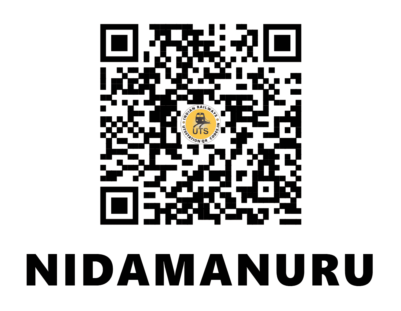 UTS QR Code for NIDAMANURU - NDM (SC - ANDHRA PRADESH)